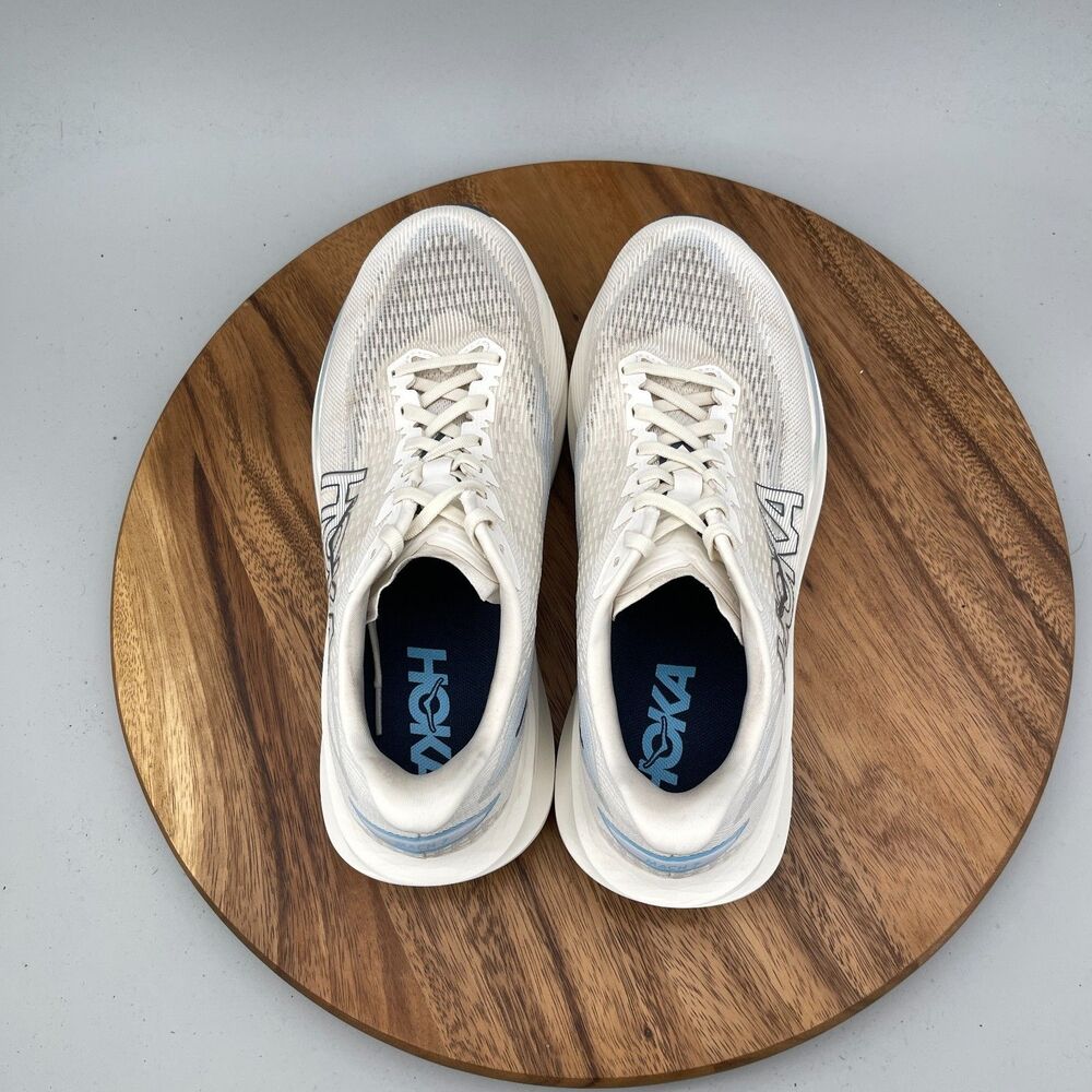 Hoka One One Mach 7 Mens Size 11 D White Road Running Comfort Walking Sneakers - Picture 5 of 9